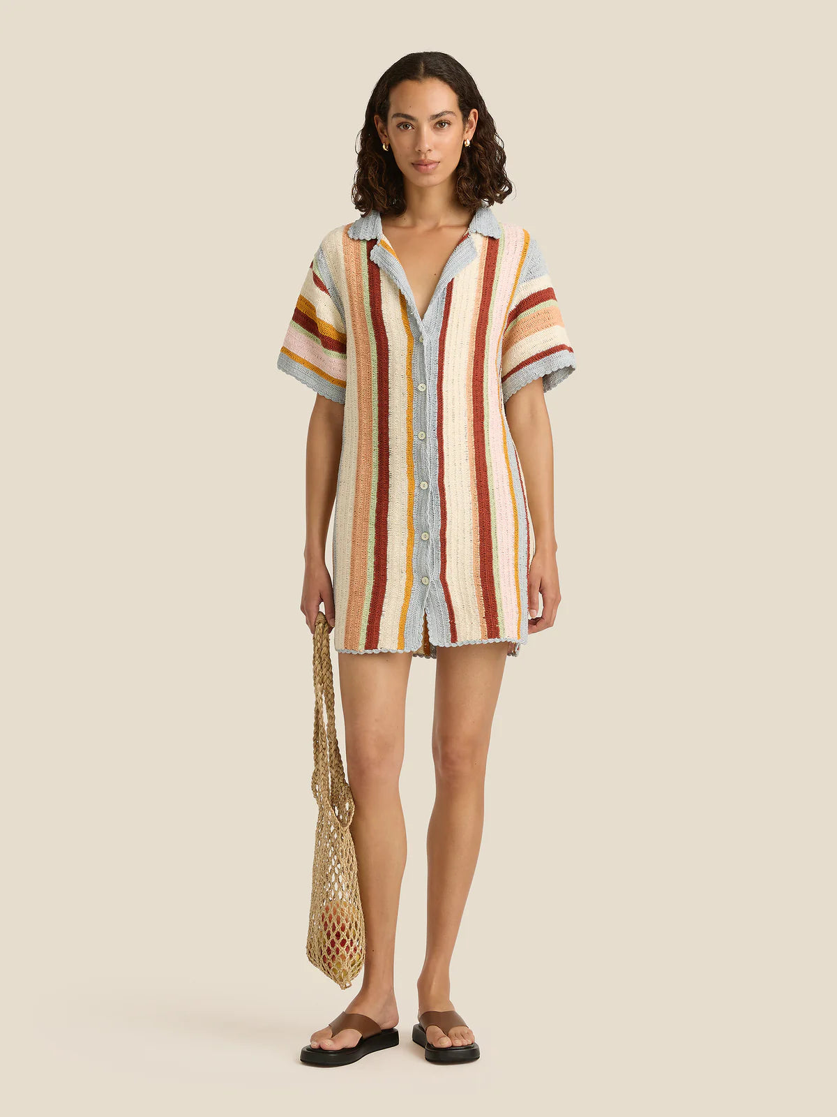 Jules Mini Dress - Iris Crochet