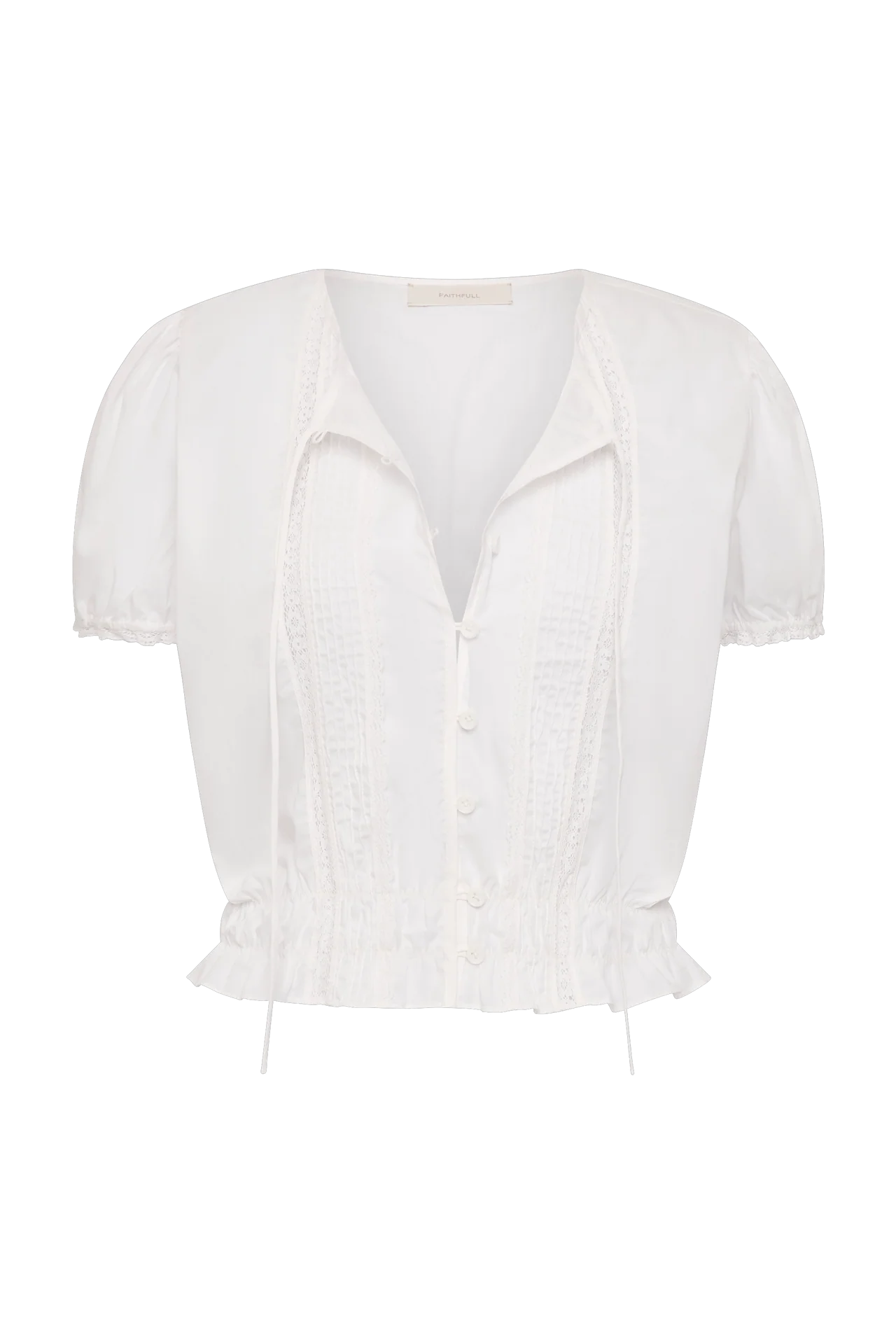 Fiora Blouse Fresco Lace - White