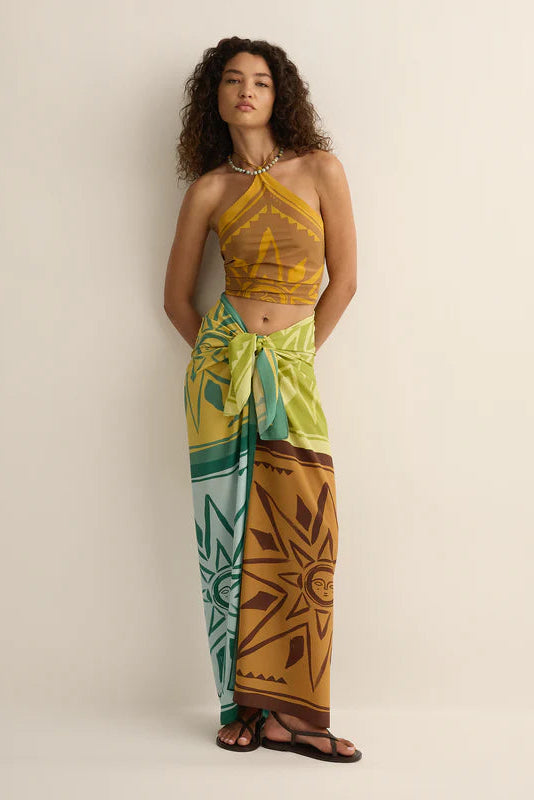 Square Pareo - Surya Tile Silk