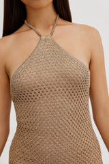 SIENNA MINI DRESS - GOLD