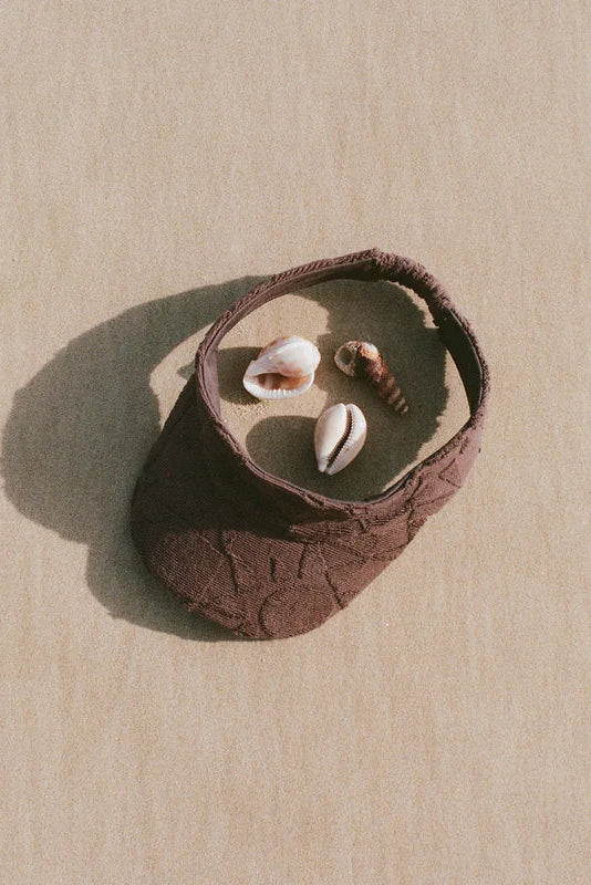 Towelling Visor | Solstice Truffle