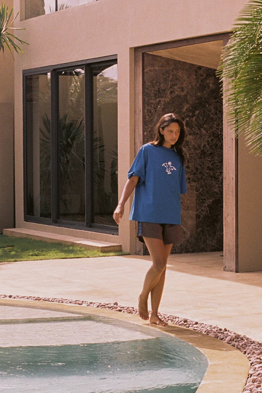 Holiday Tee - Sea Blue