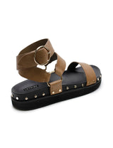 STUDDED SANDAL - OLIVE