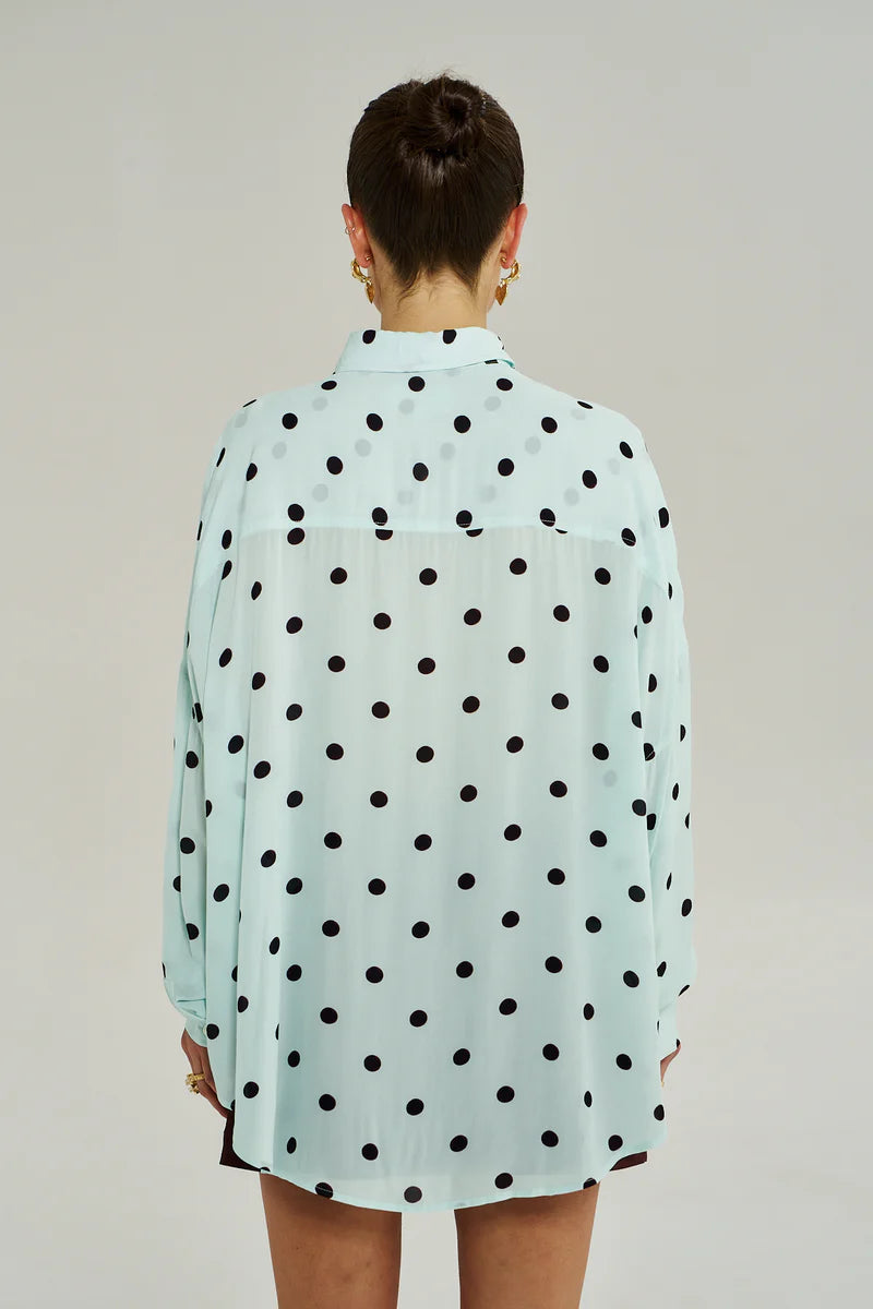 DOTTY LS SHIRT - PINOT DROPS