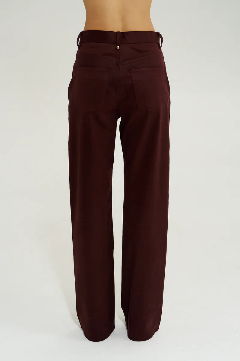 VEGAN SUEDE JEAN - SYRAH