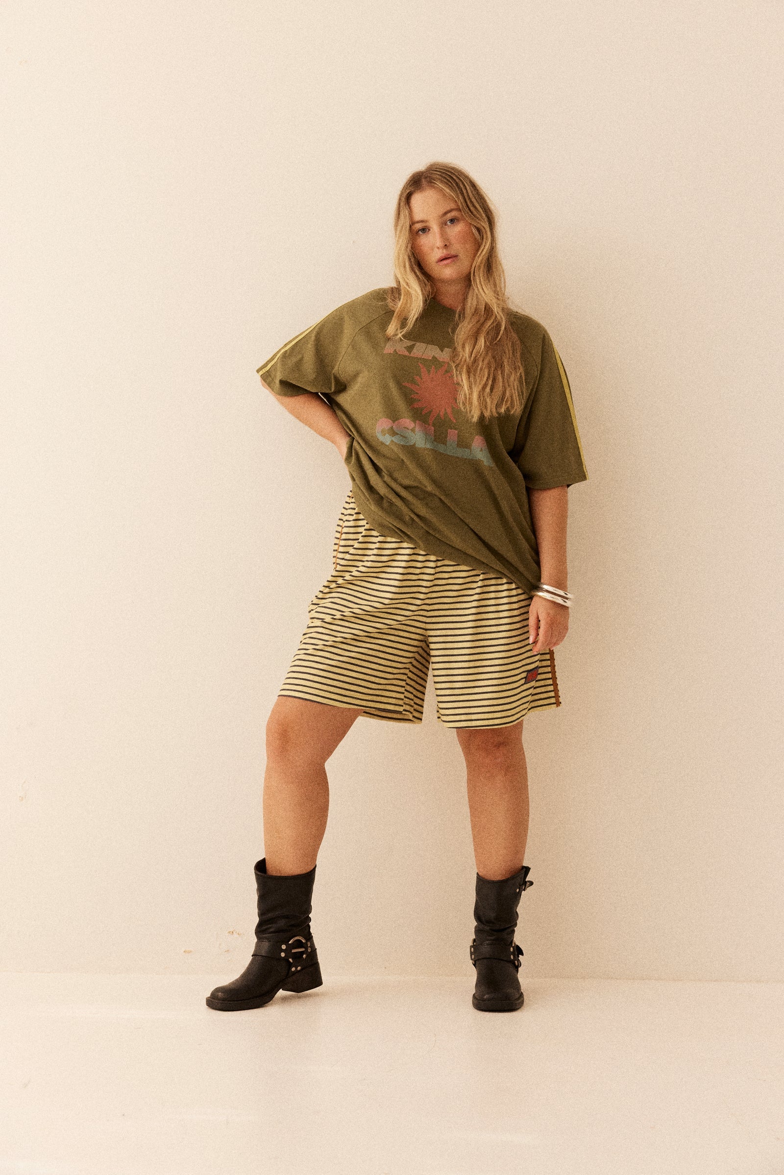 OLIVE SUNSET TEE