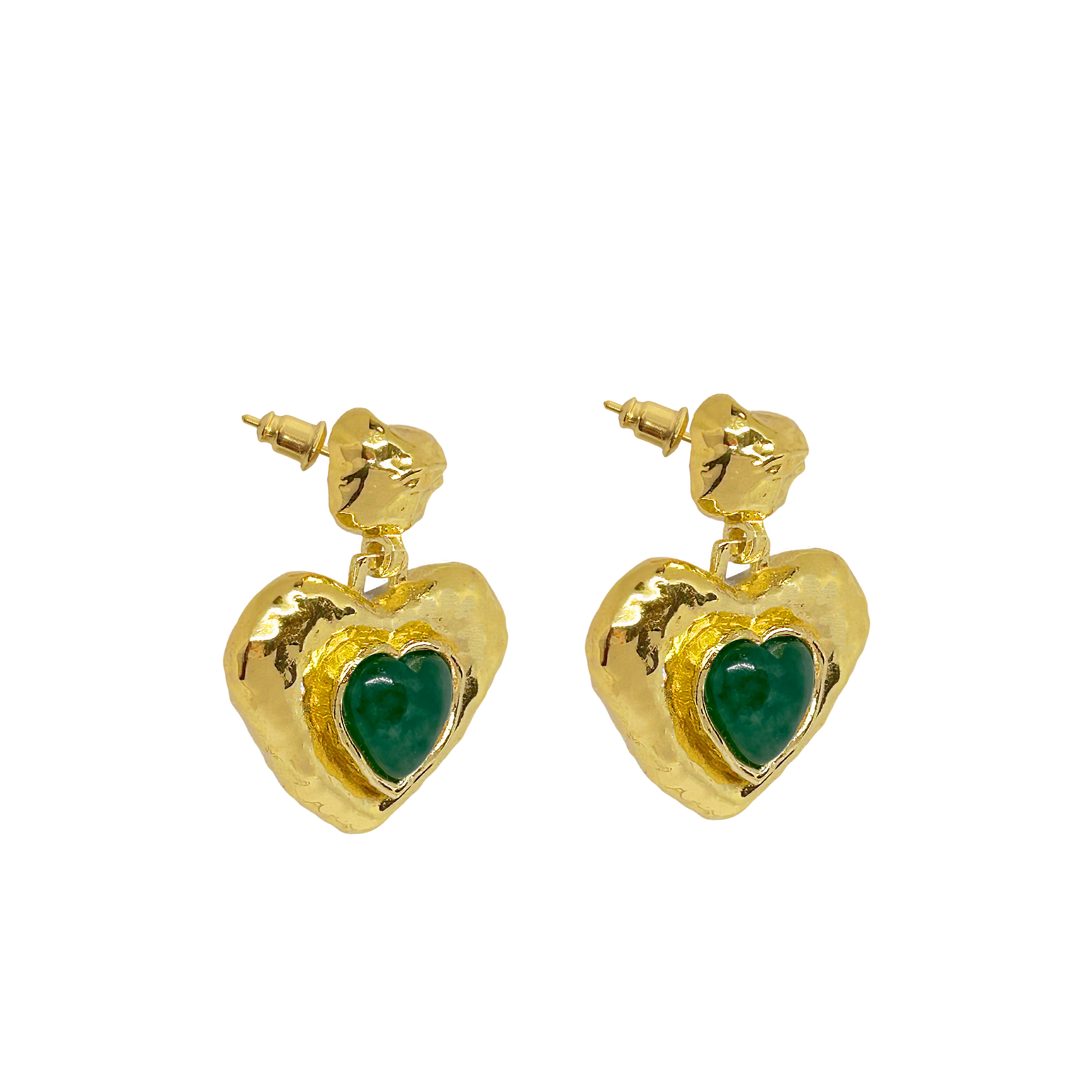SURI EARRINGS - GREEN AVENTURINE