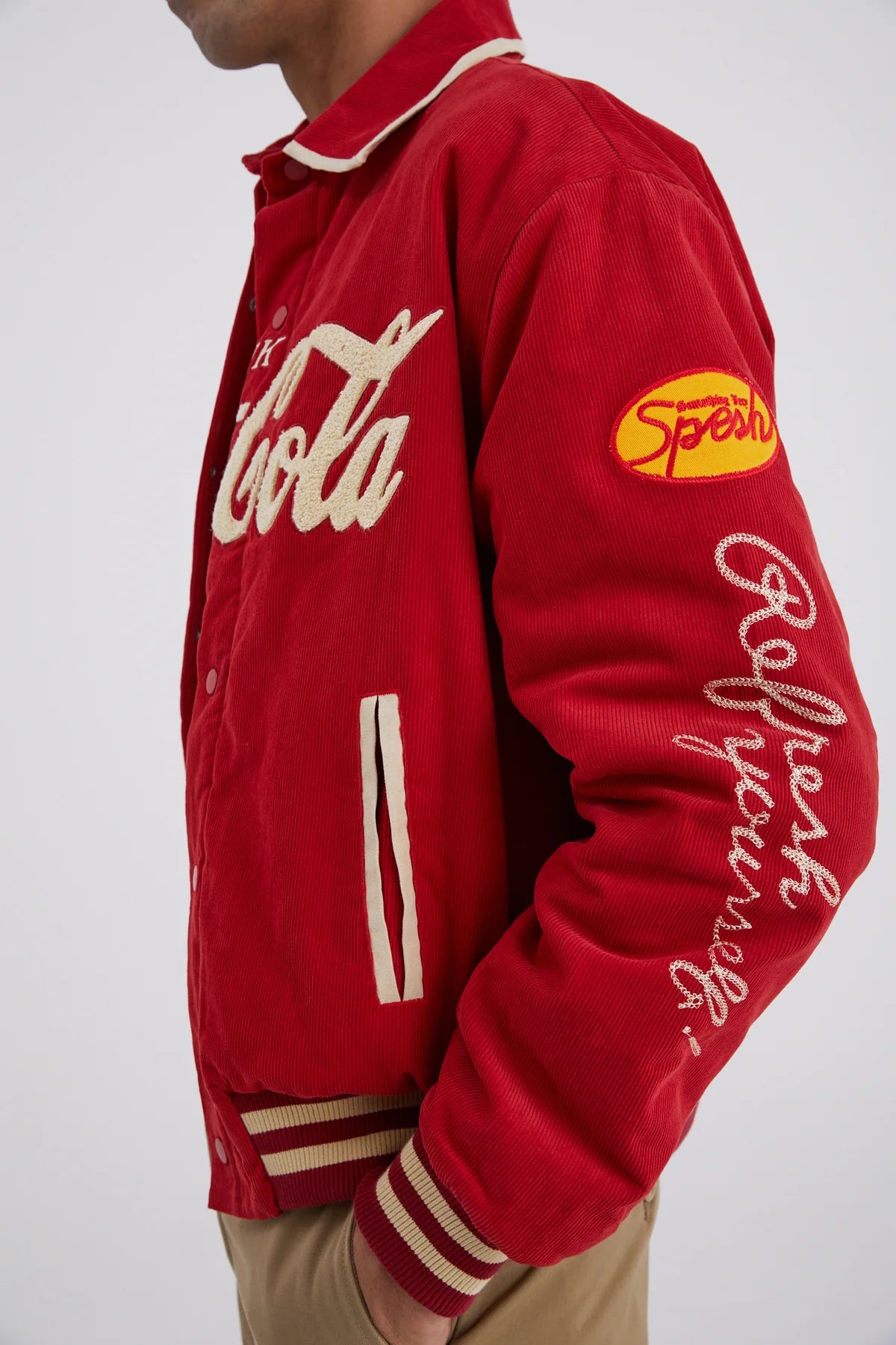 Classic Coke Varsity Jacket - red