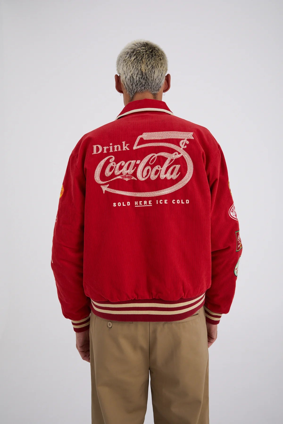 Classic Coke Varsity Jacket - red