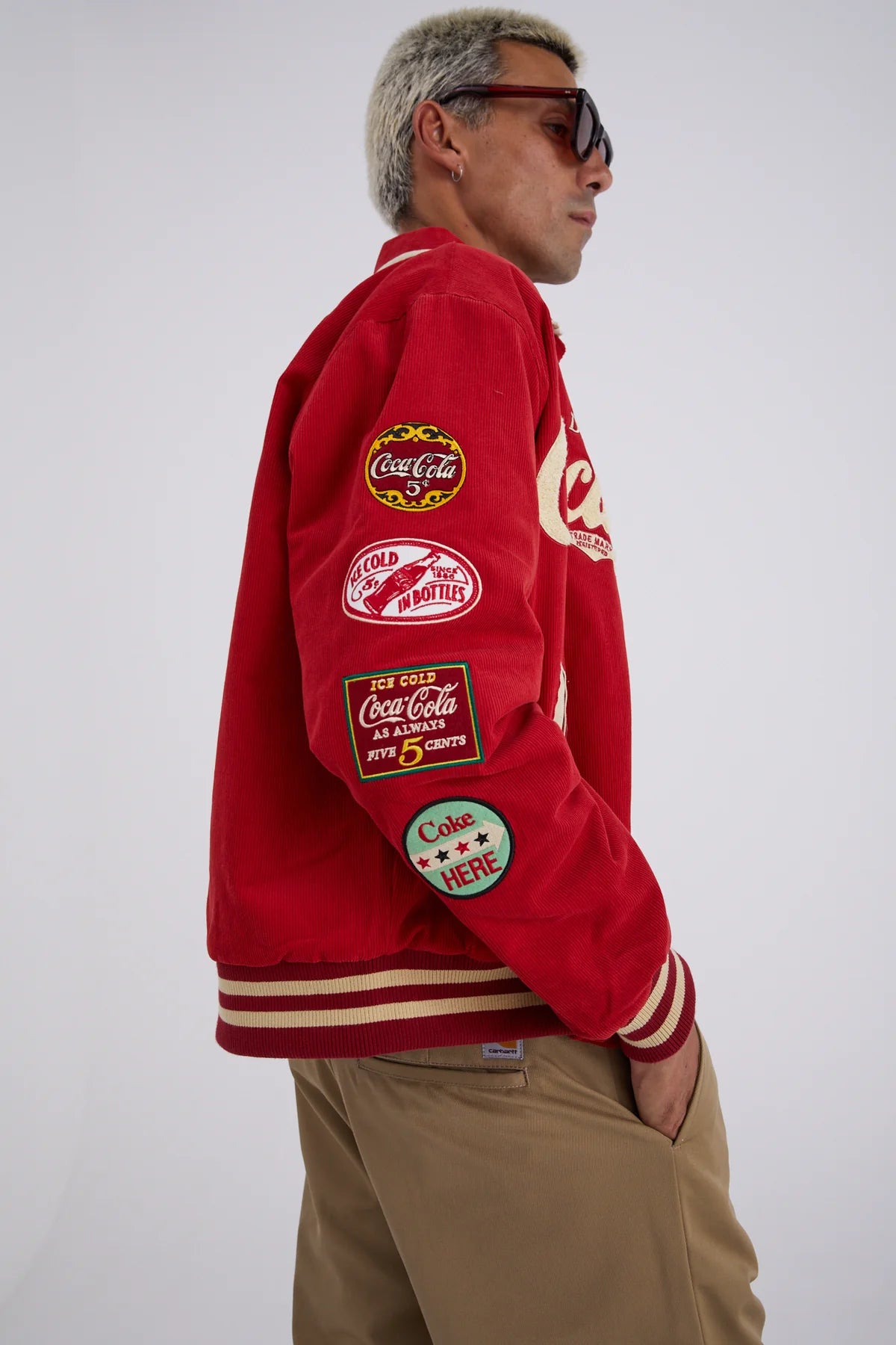 Classic Coke Varsity Jacket - red