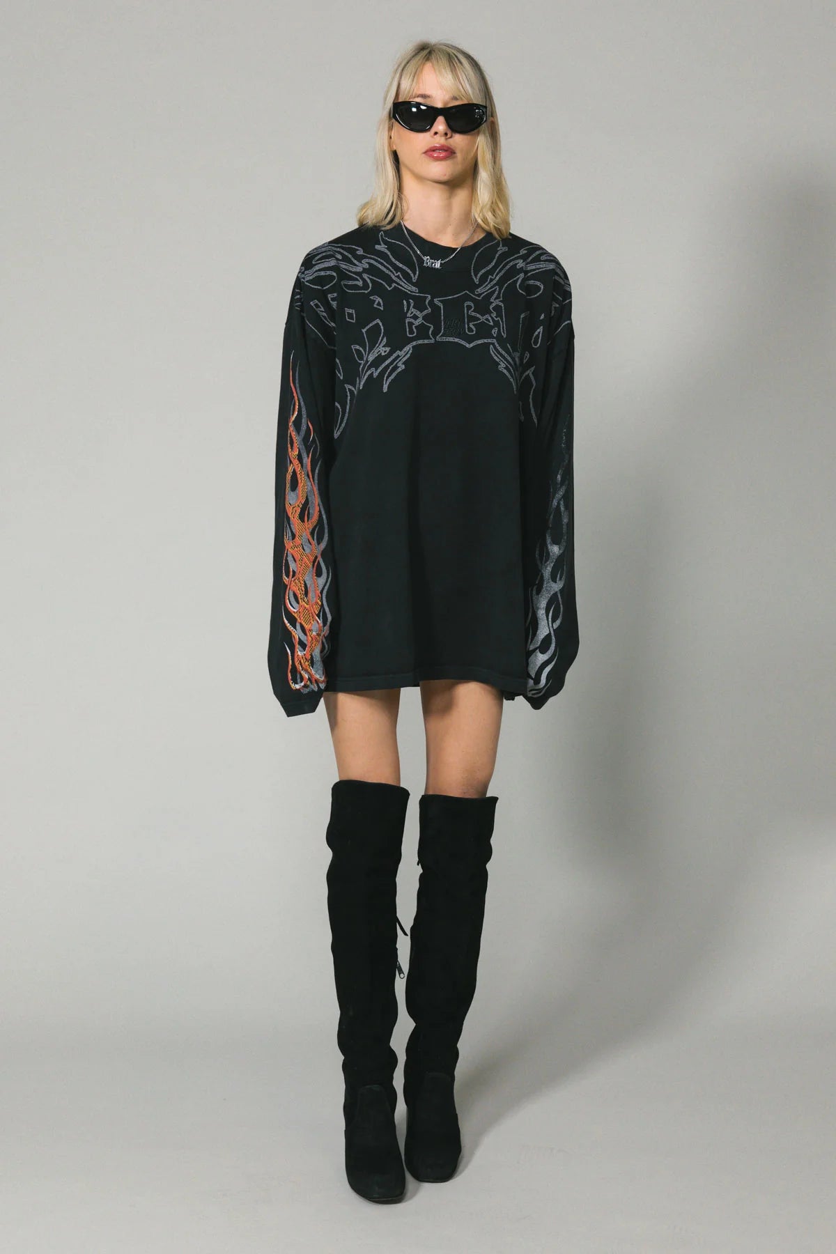 Black Metal Long Sleeve Tee