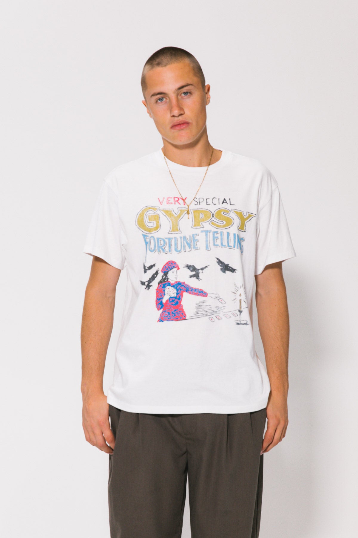 Fortune Teller Vintage Tee - White