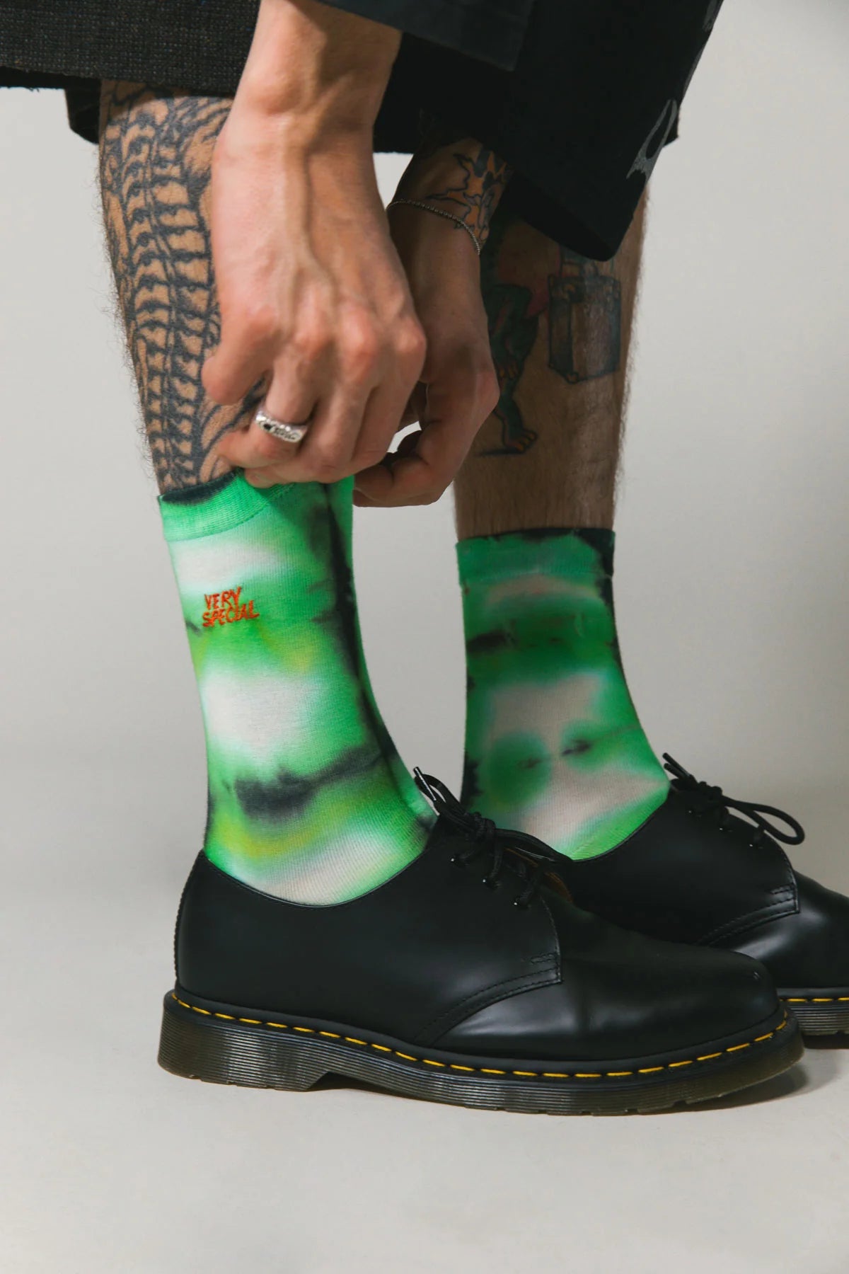 Green Tie Dye Very Special Socks