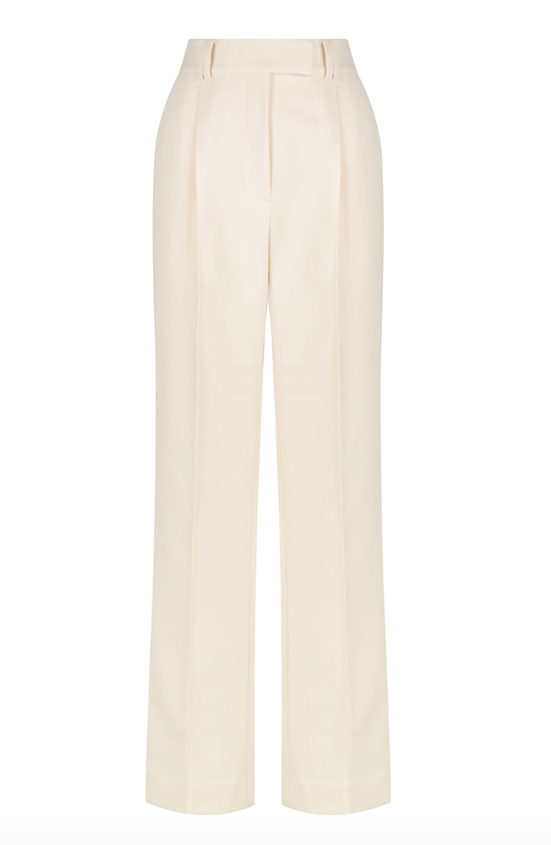 IRENA LOW RISE SLOUCH PANT - RICE
