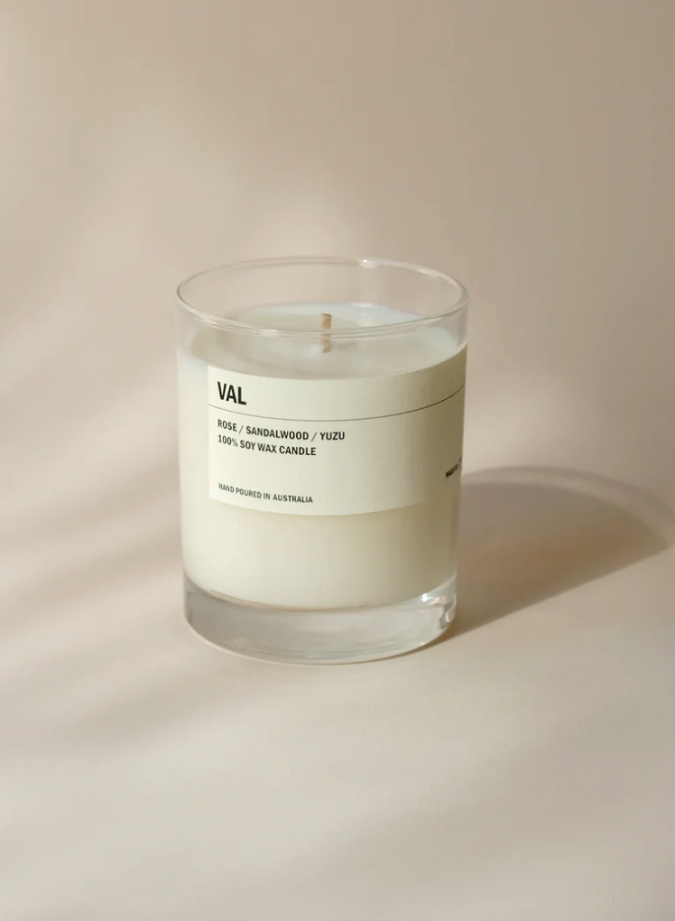 VAL: Rose / Sandalwood / Yuzu Clear Candle 300g