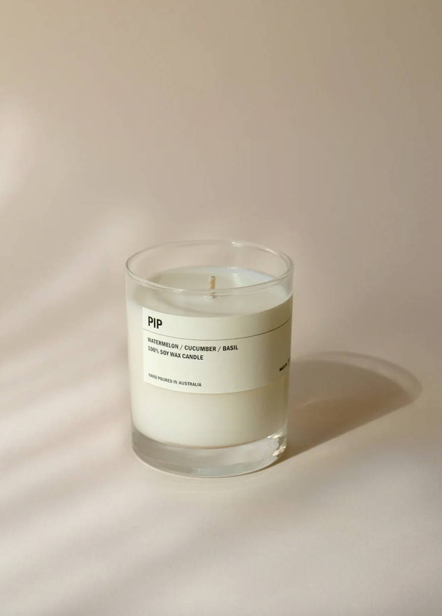 PIP: Watermelon / Cucumber / Basil Clear Candle 300g