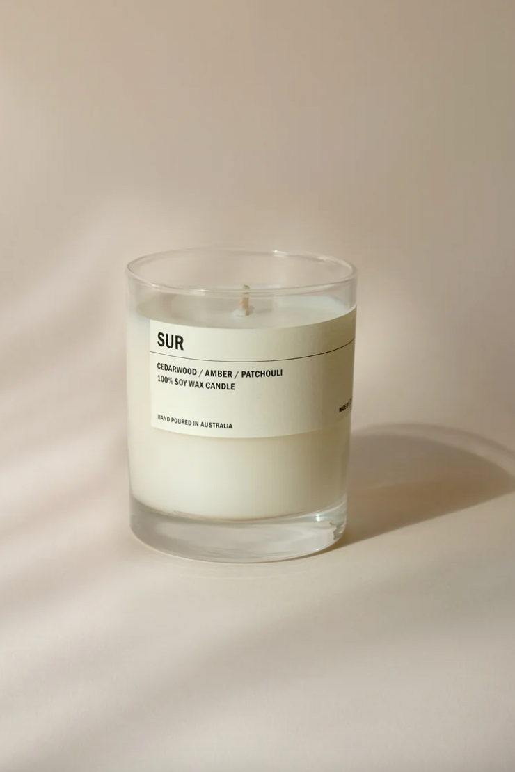 SUR: Cedarwood / Amber / Patchouli Clear Candle 300g