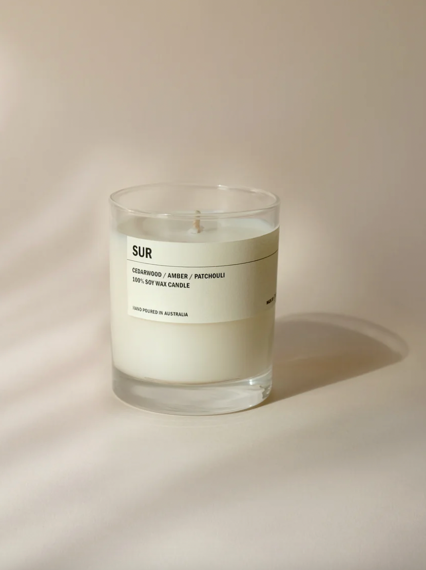 SUR: Cedarwood / Amber / Patchouli Clear Candle 300g