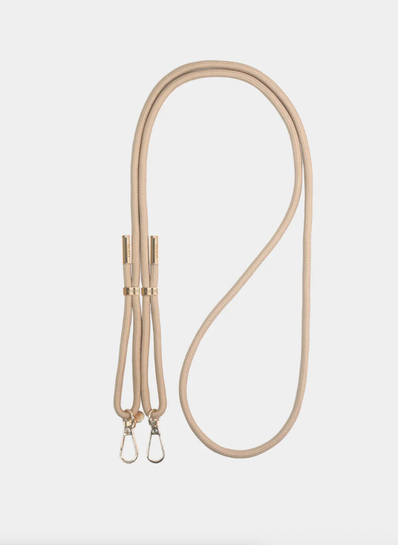 BISQUE BEIGE CROSS BODY  PHONE STRAP