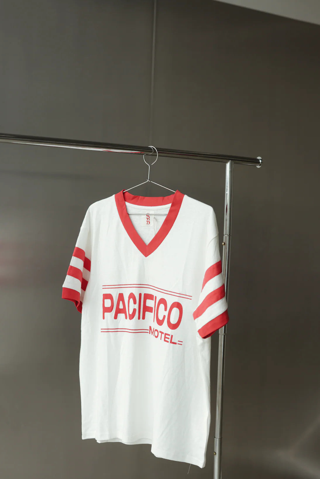 Vintage hemp/cotton tee - pacifico red