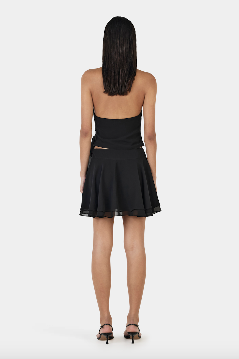 Yiana Mini Skirt - Black