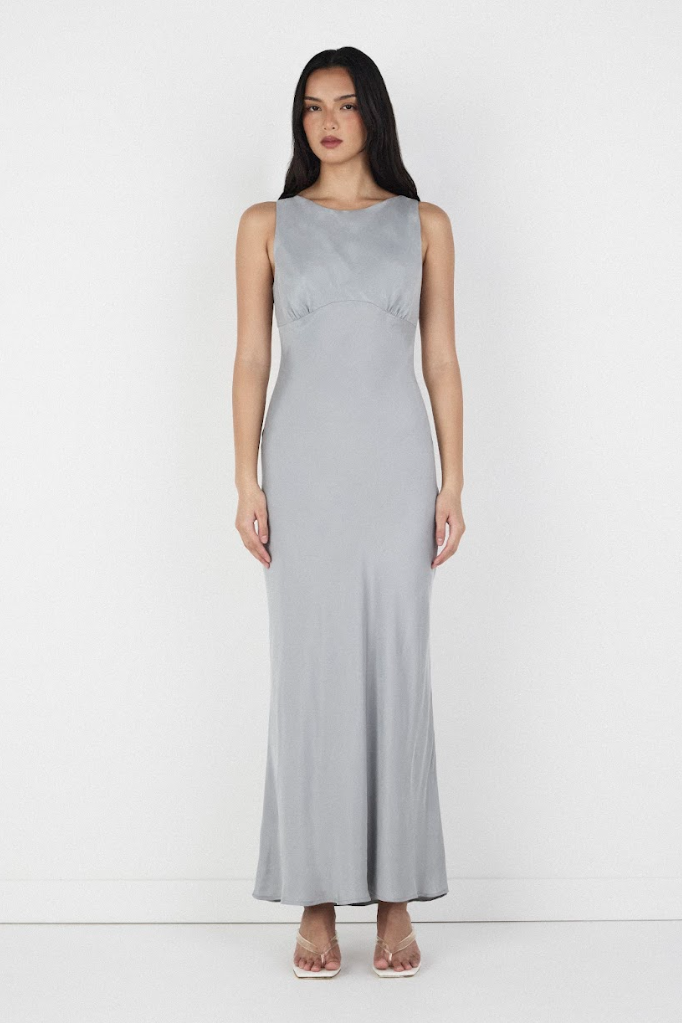 Arden midi dress - silver