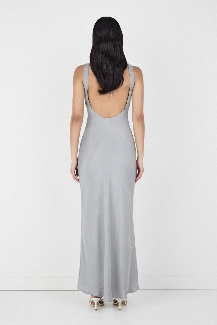Arden midi dress - silver
