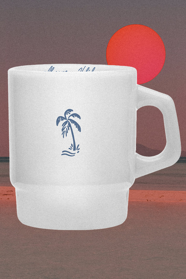 Icon Palm Jade Glass Mug