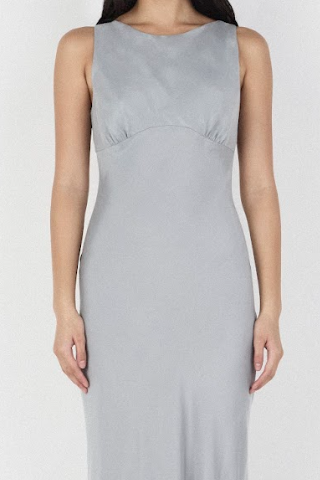 Arden midi dress - silver