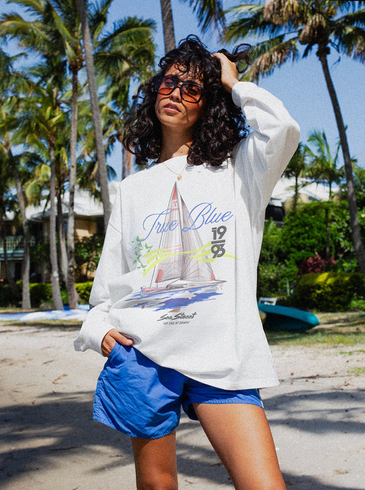 TRUE BLUE LONG SLEEVE