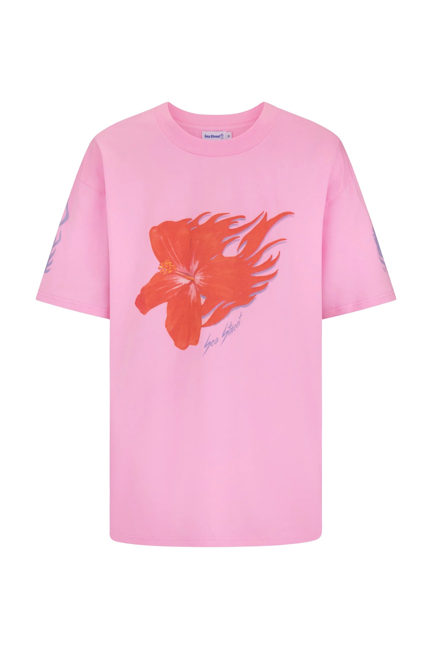 FLAMING HIBISCUS T-SHIRT