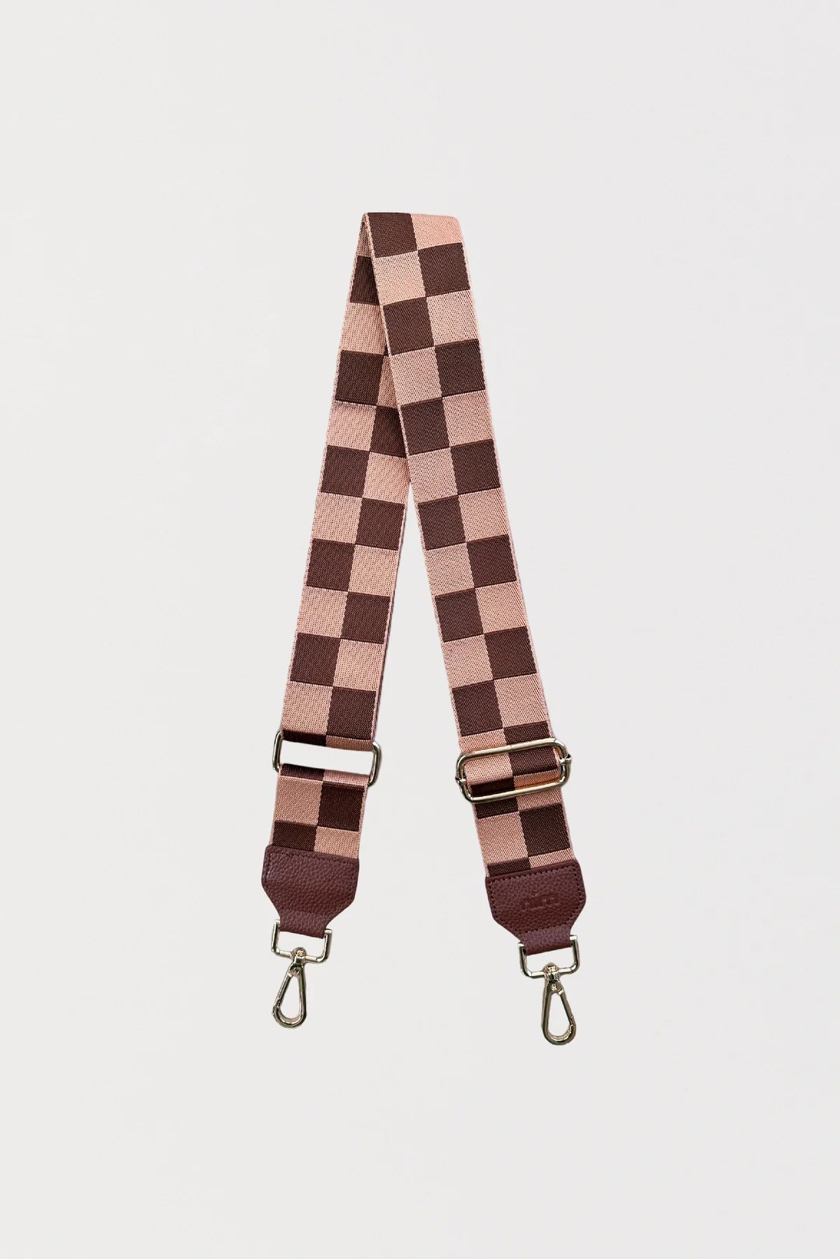 SHOULDER STRAP - COCOA CHECK