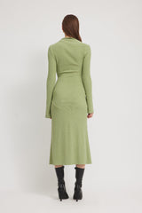 DELIA DRESS - ALOE GREEN