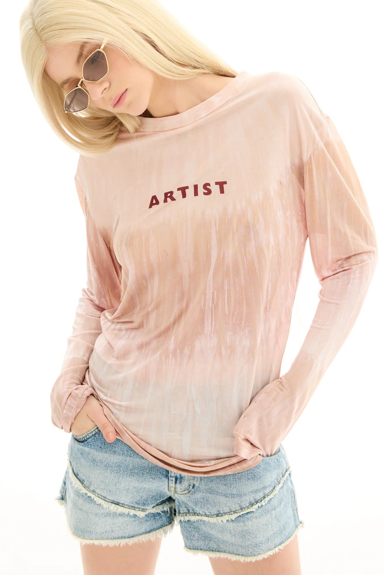 Hand Dyed Artist Long Sleeve Tee