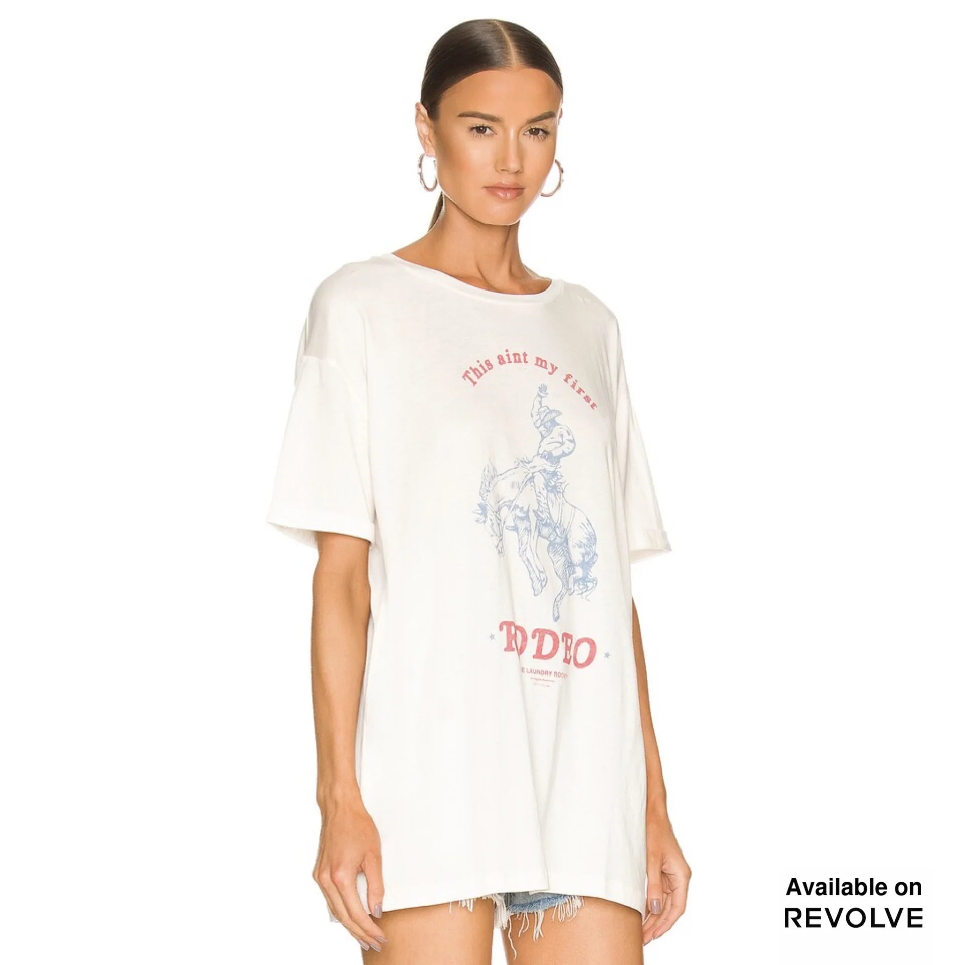 First Rodeo - Oversized Tee - White