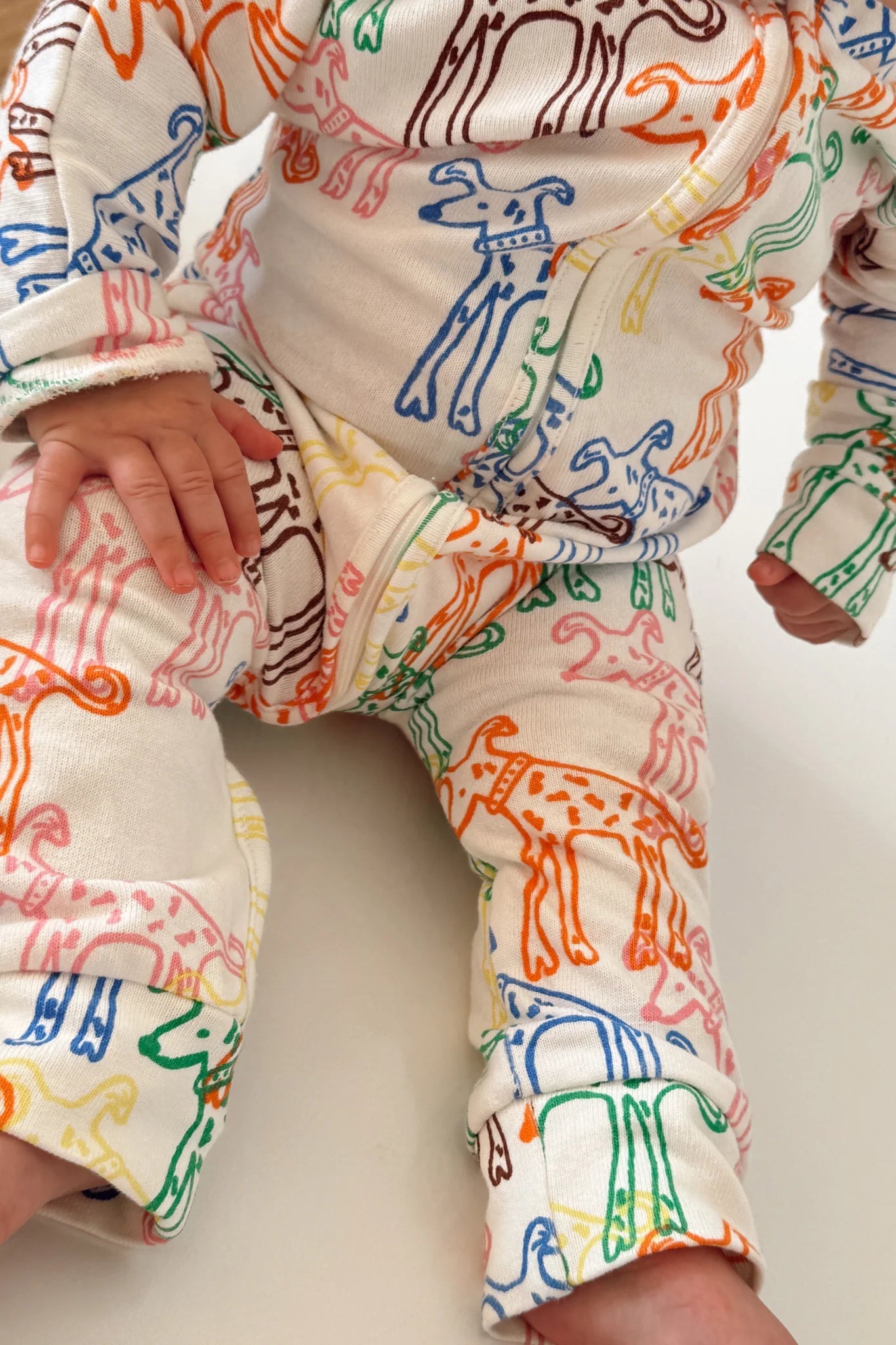 Cotton zip onesie - Dougie
