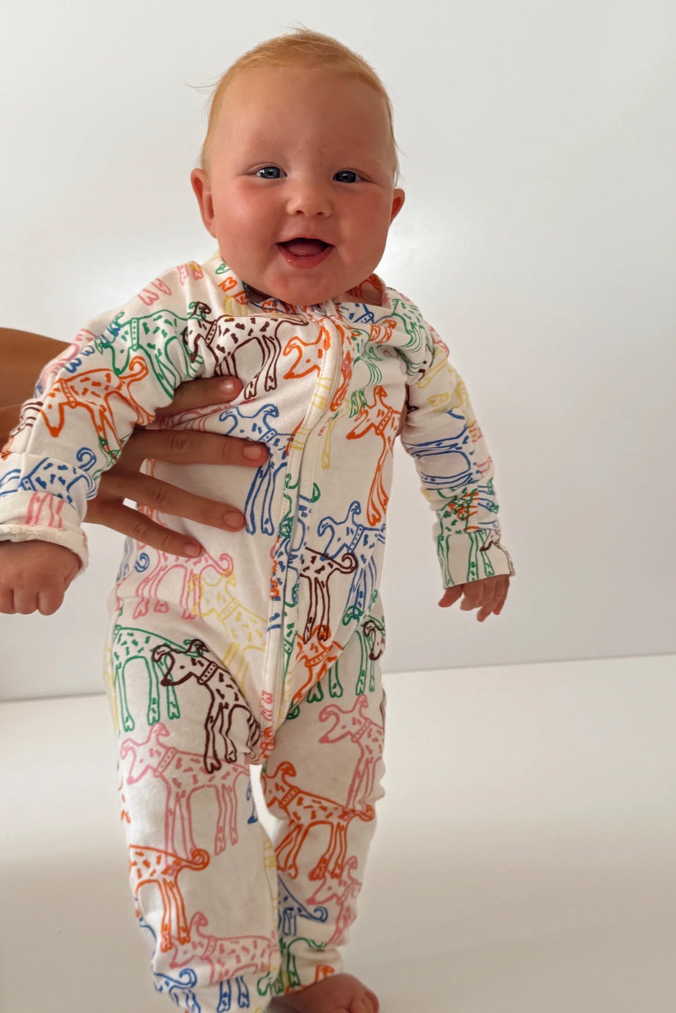 Cotton zip onesie - Dougie