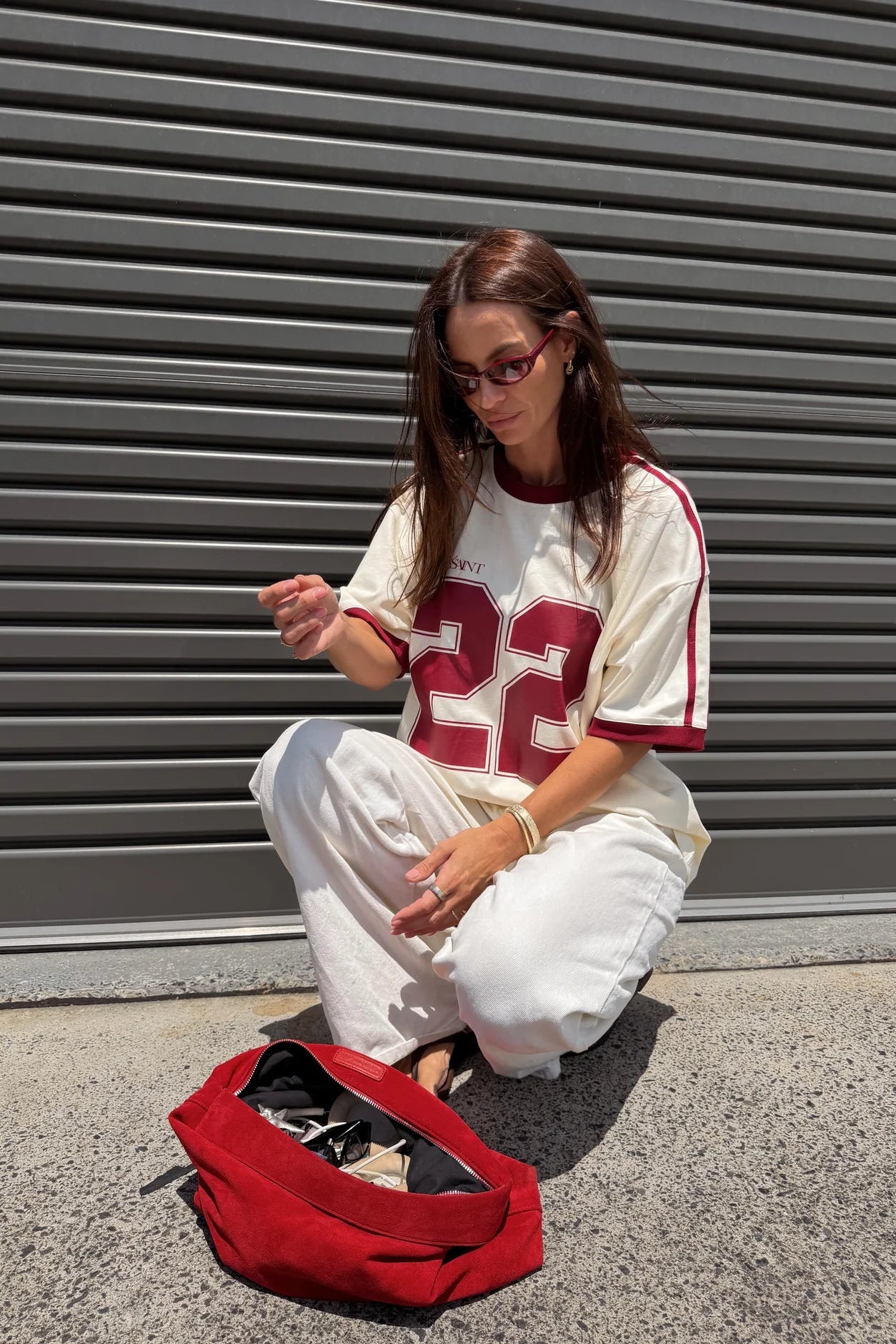 Twenty Two Tee - Cherry