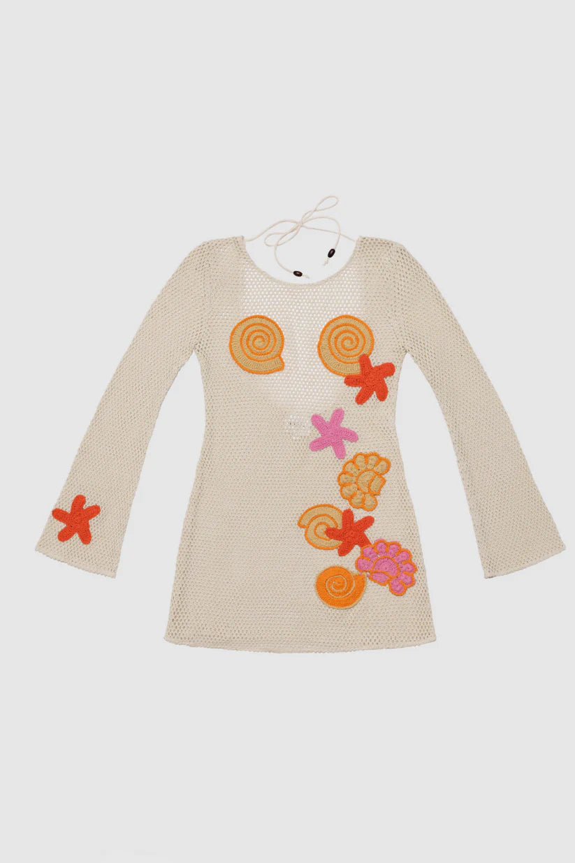 Enza Mini Dress - Creme