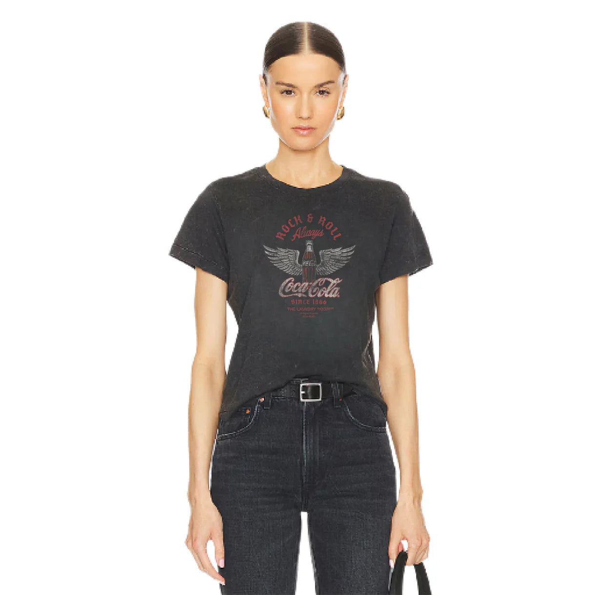Coca Cola Rock & Roll - Perfect Tee - Black Snow
