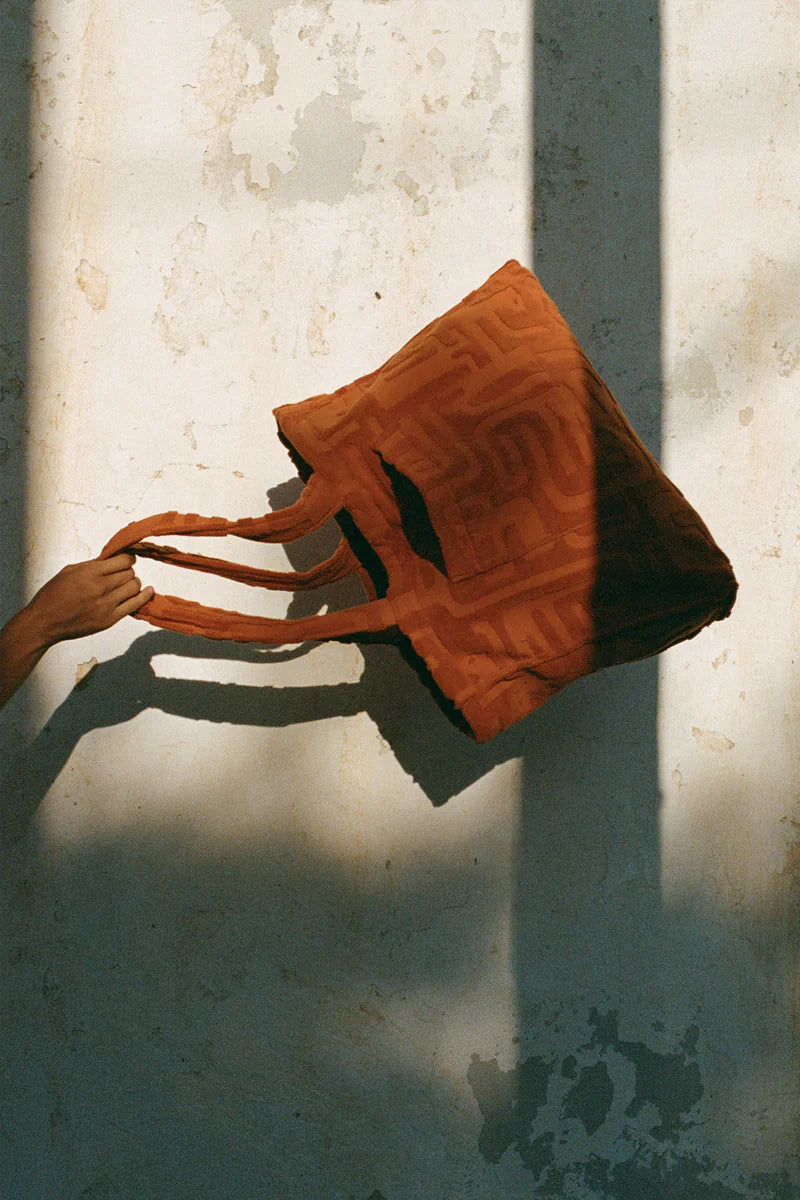 Towelling Tote - Kin Clay