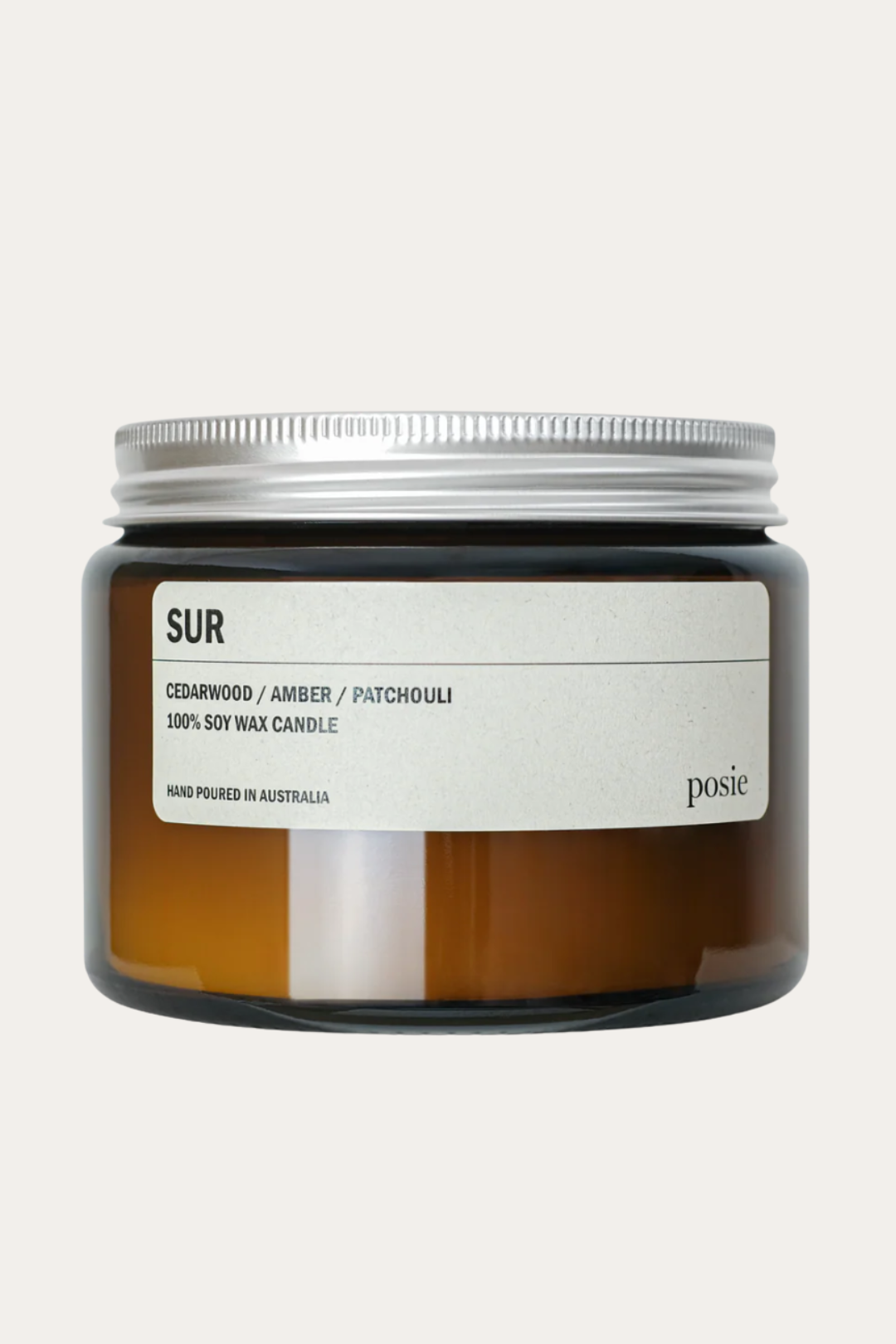 SUR: Cedarwood / Amber / Patchouli Large Amber Candle 500g