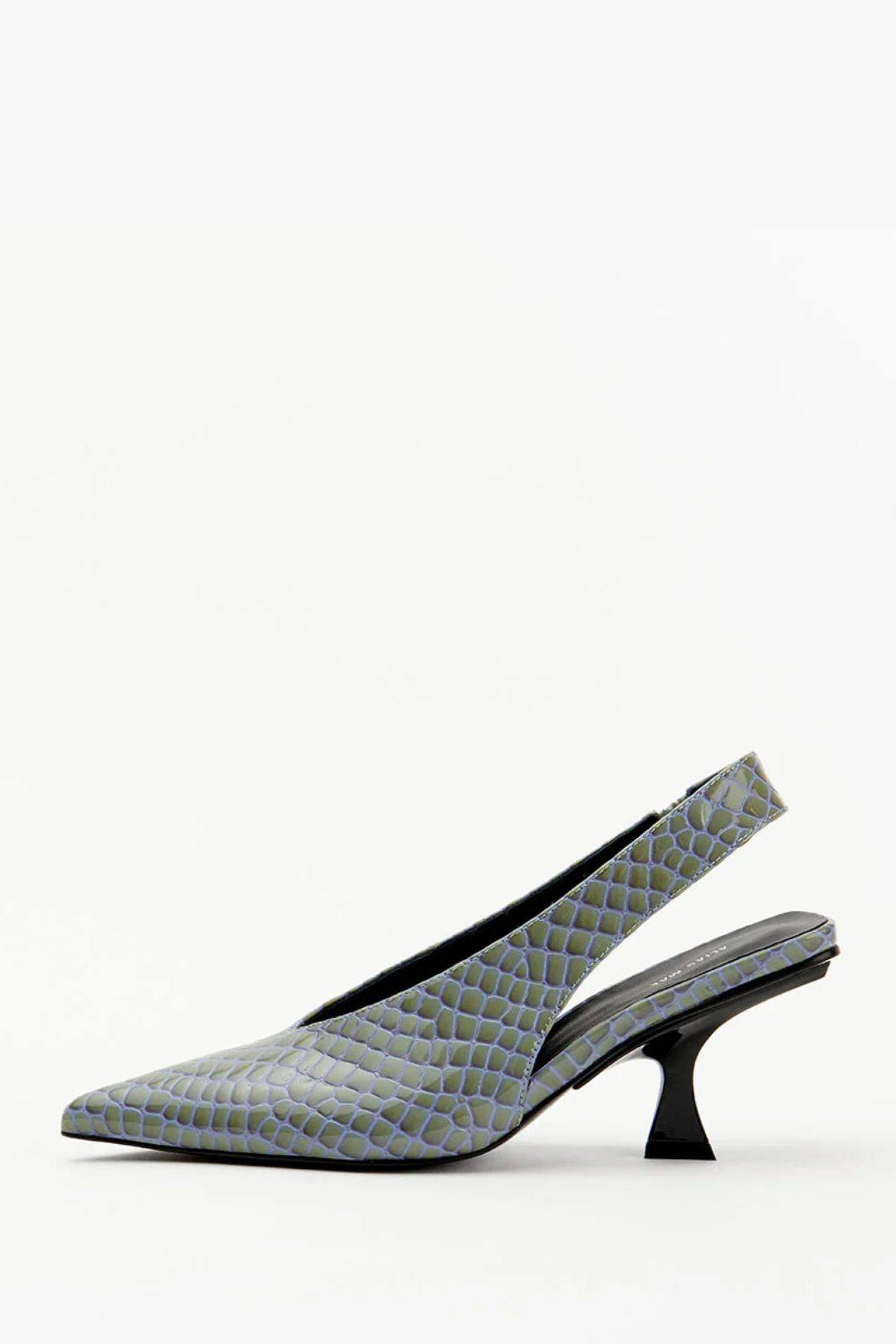 Frankie - Denim Patent Croc