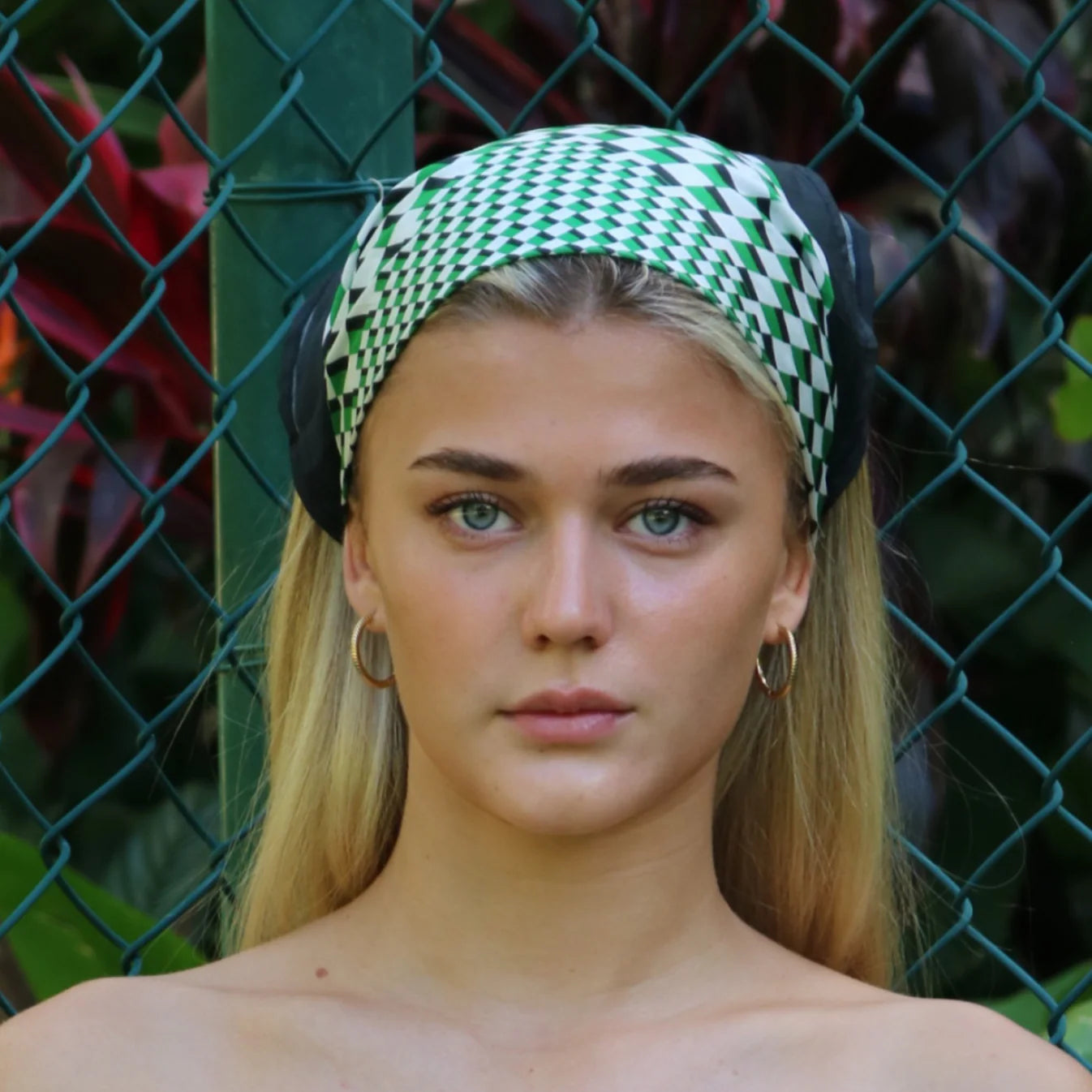 Grand Prix Silk Bandana - Carrera Green