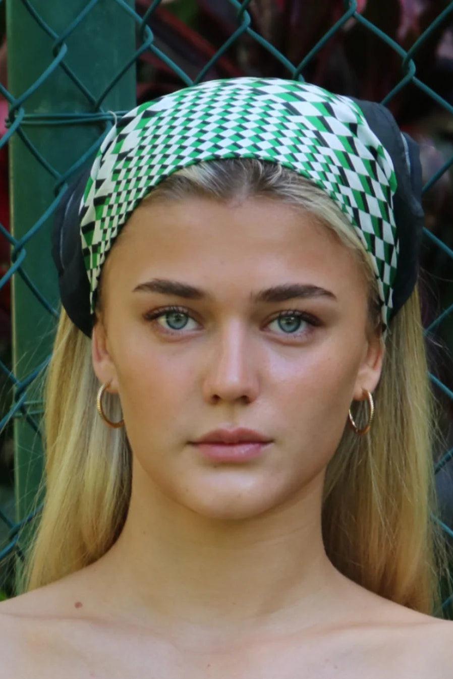 Grand Prix Silk Bandana - Carrera Green