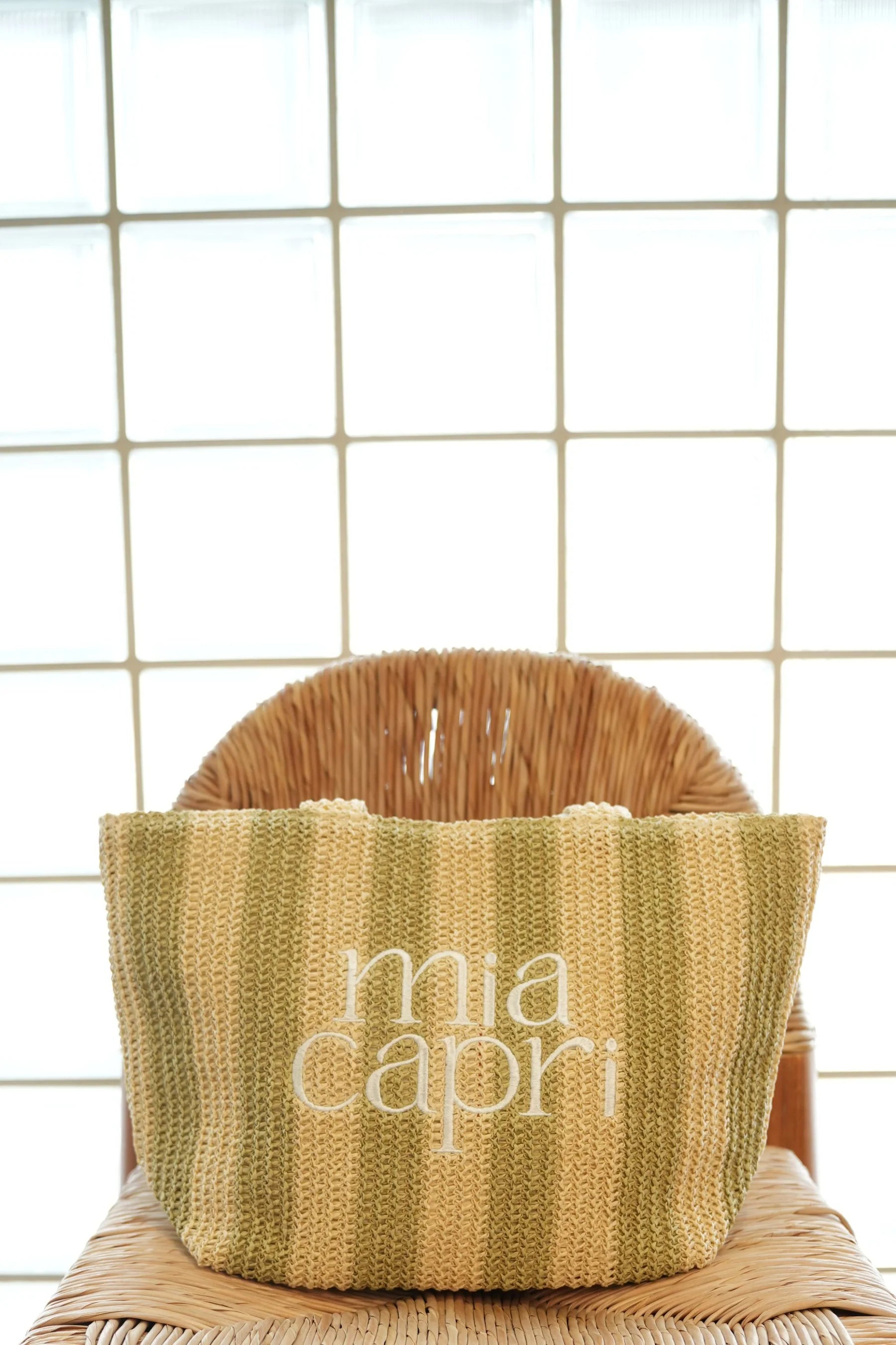 Mia Capri Vacay Tote - Sage Green