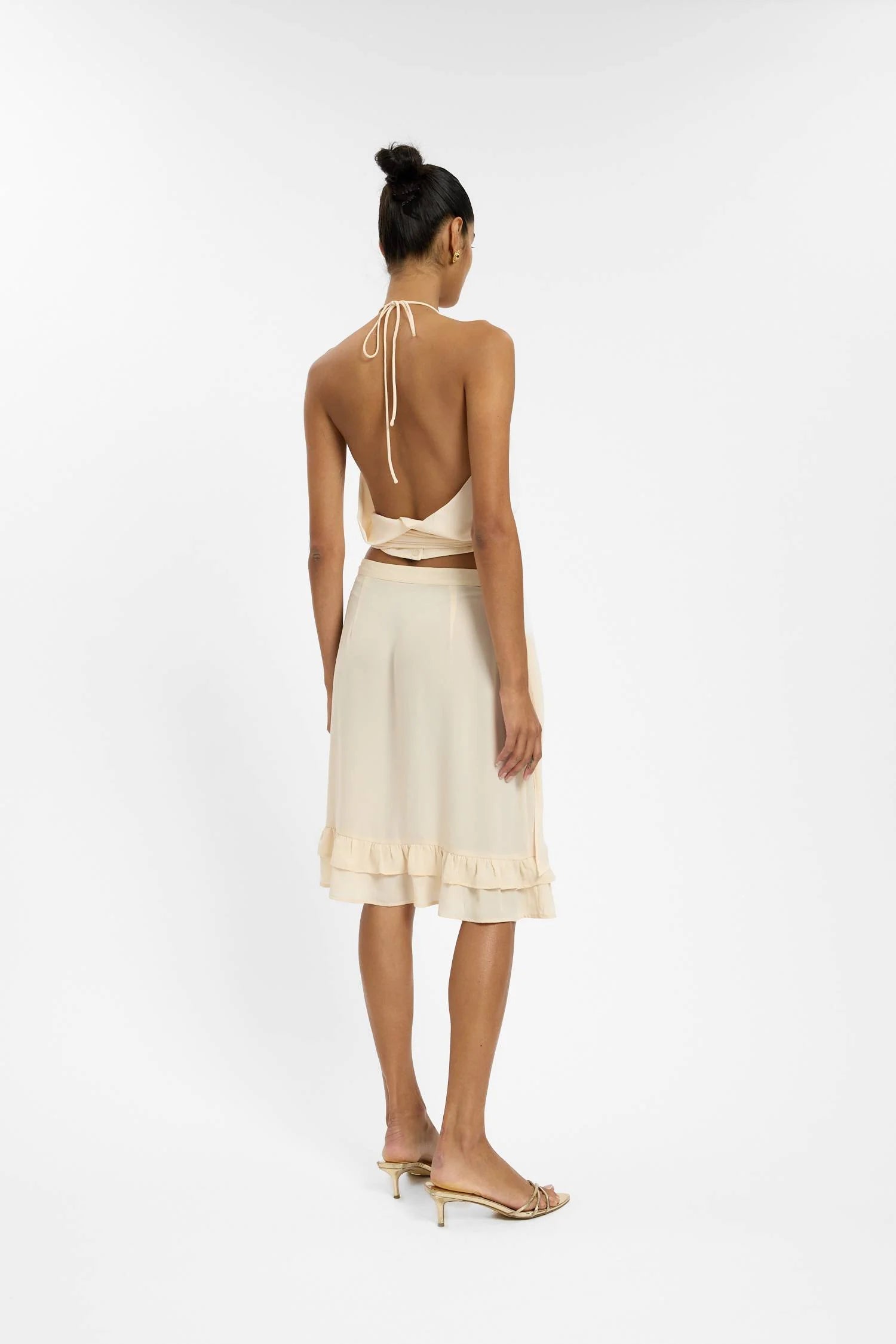 Draped Halter Top - Ivory