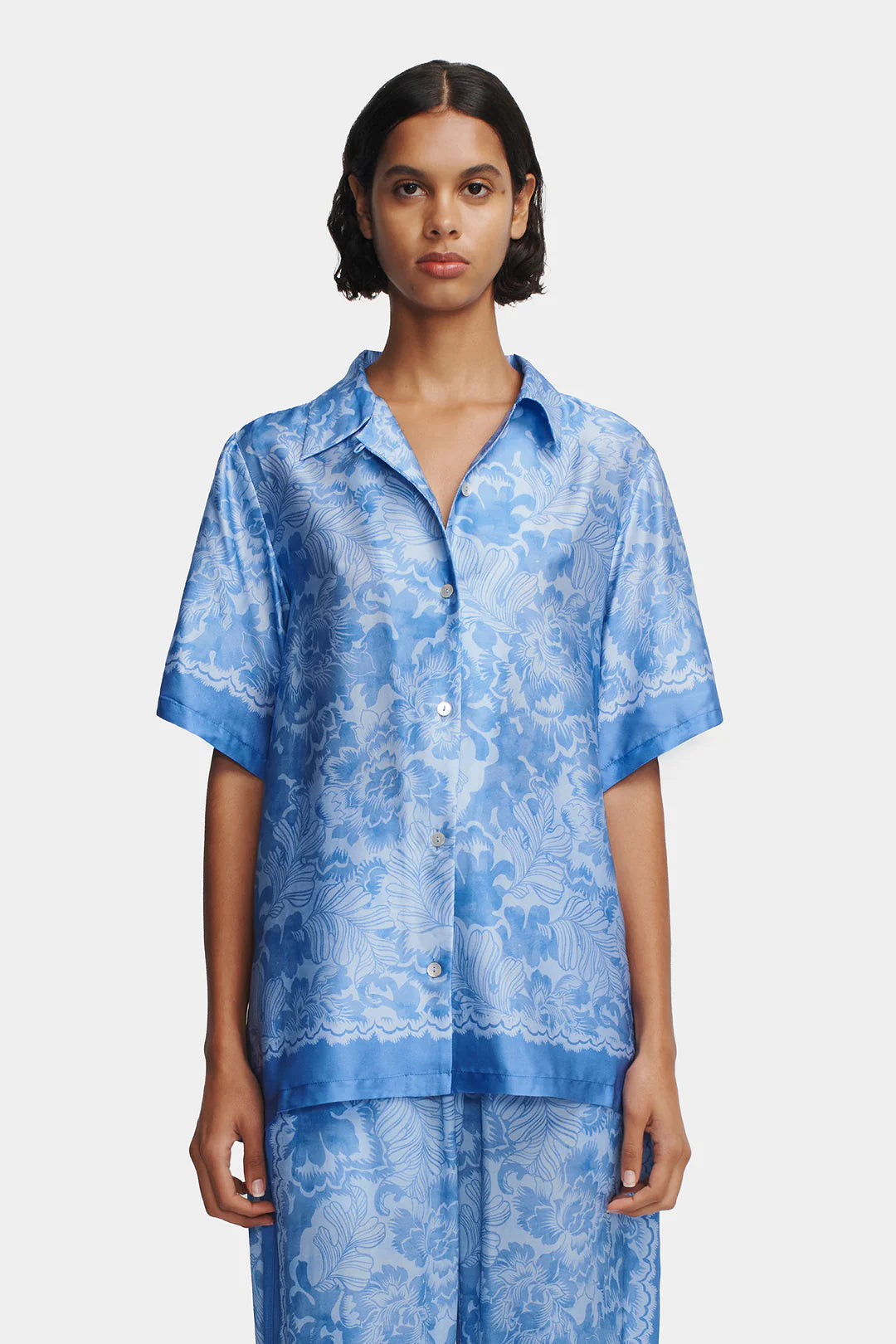 Zinnia Shirt -  Blue Crush