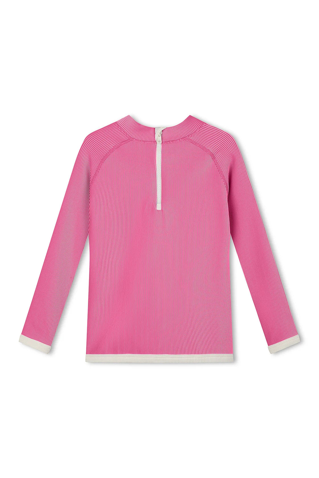 MINI STRIPE RIB RASHIE - SHELL PINK