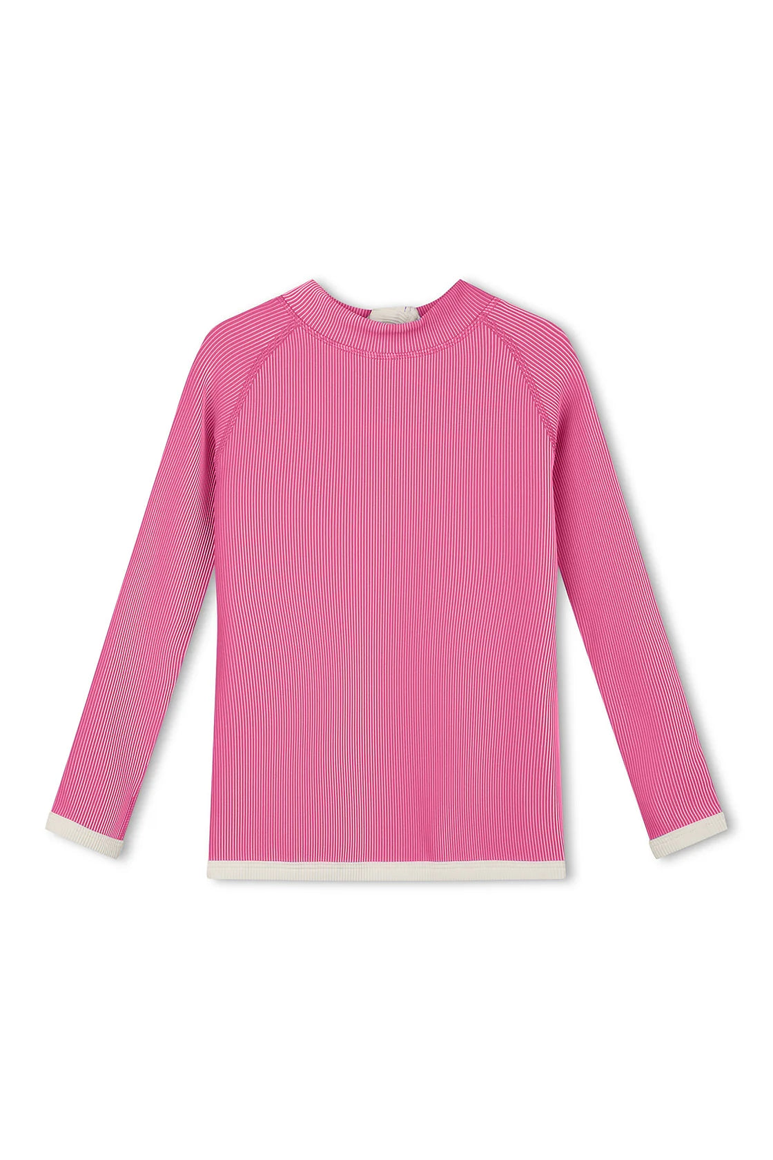 MINI STRIPE RIB RASHIE - SHELL PINK